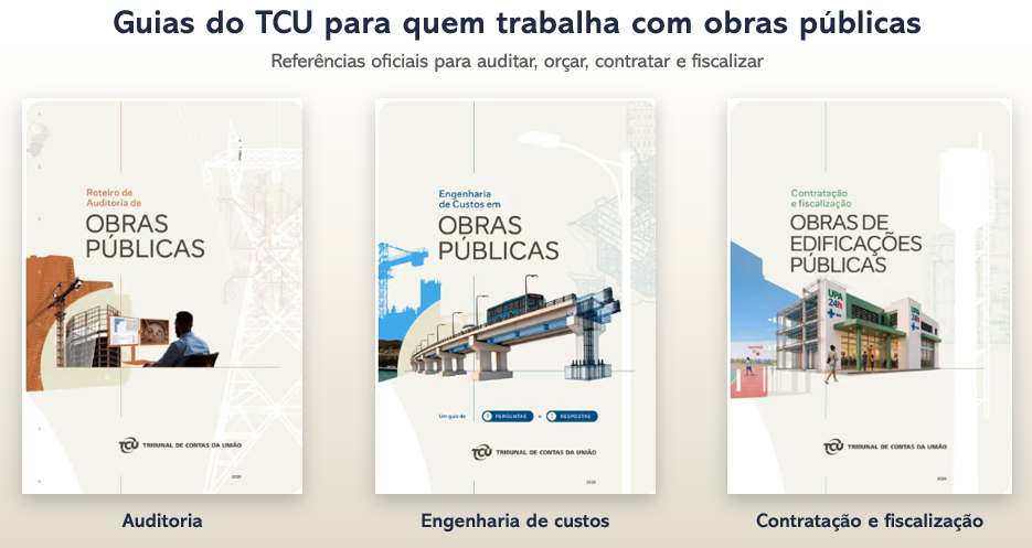 Guias do TCU para quem trabalha com obras públicas